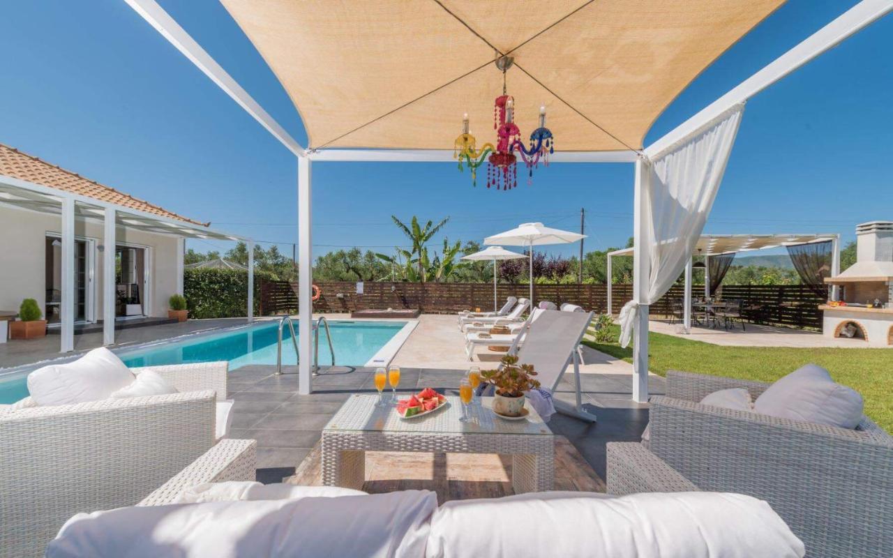 Madini Luxury Villa With Private Heated Pool Vanato Exteriör bild